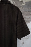 AVIVA JIFEI XUE 25 Spring and Summer Short Sleeve Boxy Shirt AJX-SS25-SSBS-MGS-JBTW Mud Gradient Stripes